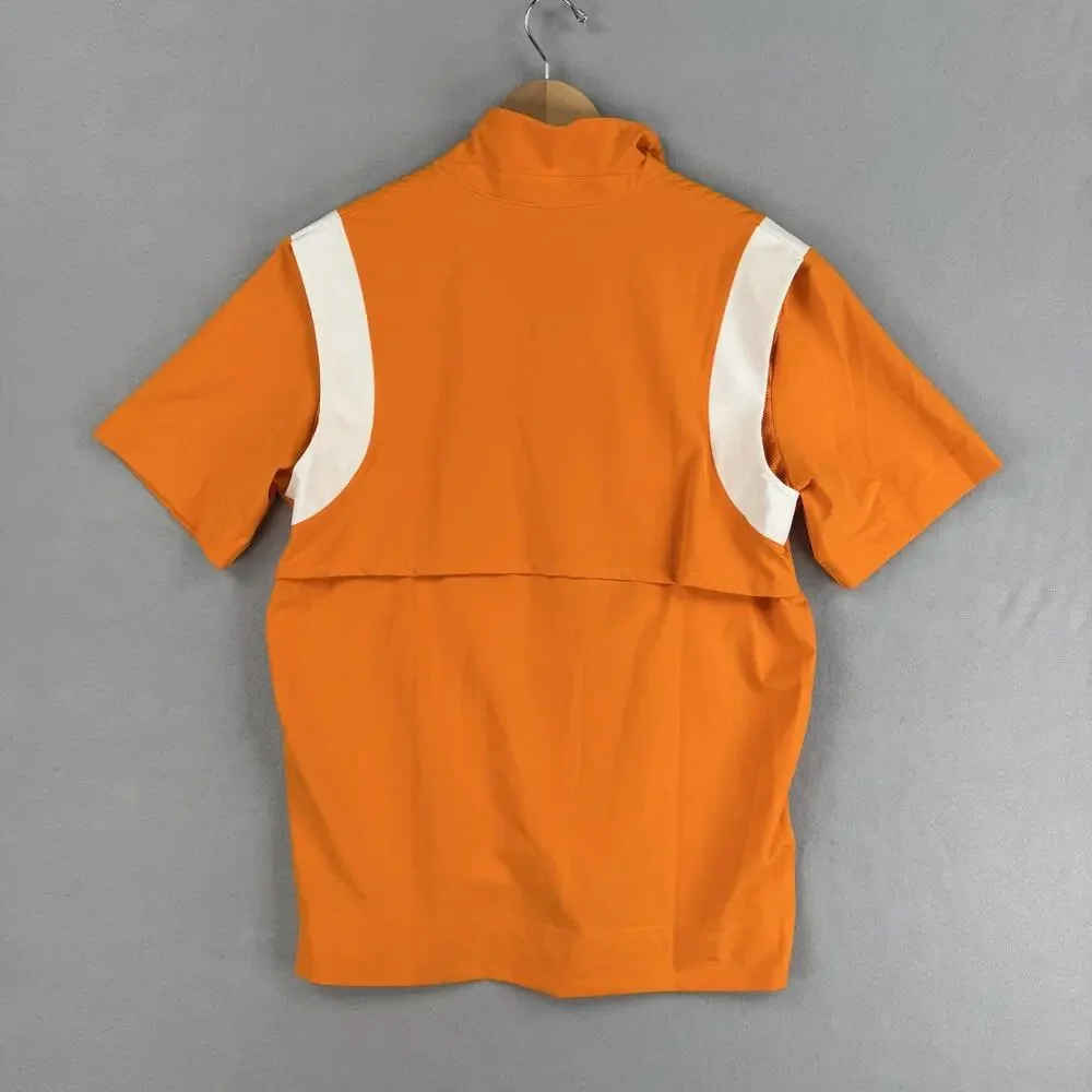 Nike Tennessee Volunteers Shirt Mens Medium Orange NCAA Football 1/4 Zip Top
